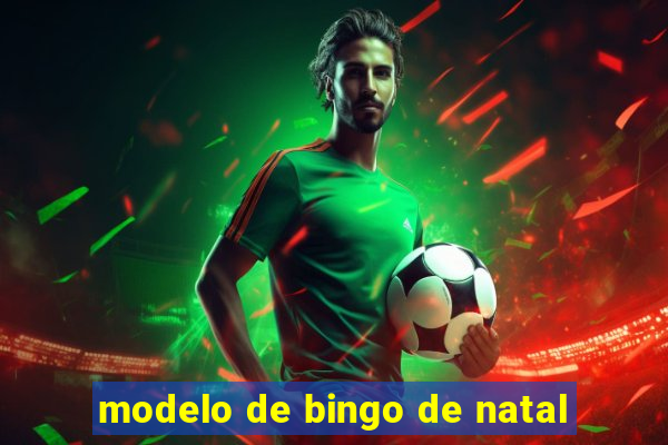 modelo de bingo de natal